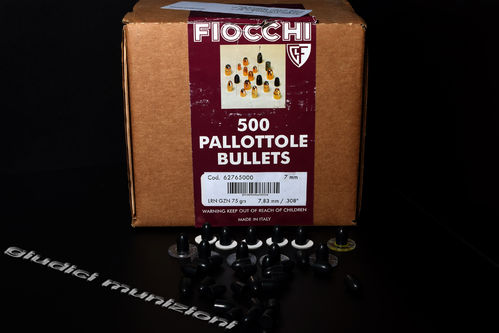 Palla FIOCCHI Cal. 7,65mm LRN 75 grs.
