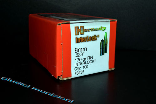HORNADY INTERLOCK 8mm Cal .323" 150grs RN