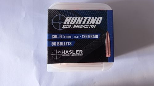 HASLER Hunting  6,5mm Cal .264" 128 gr.