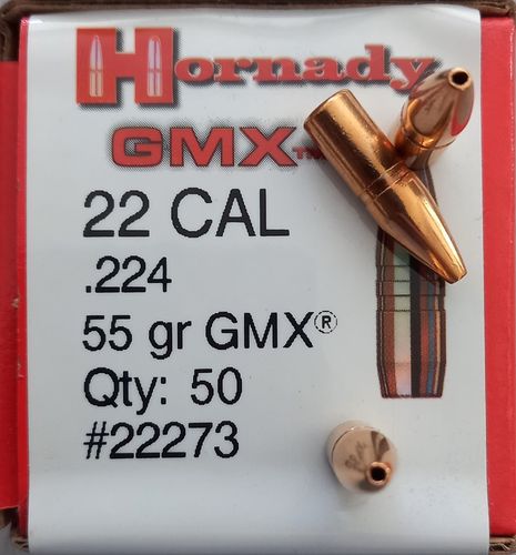 Hornady GMX 22Cal.  / .224 - 55gr